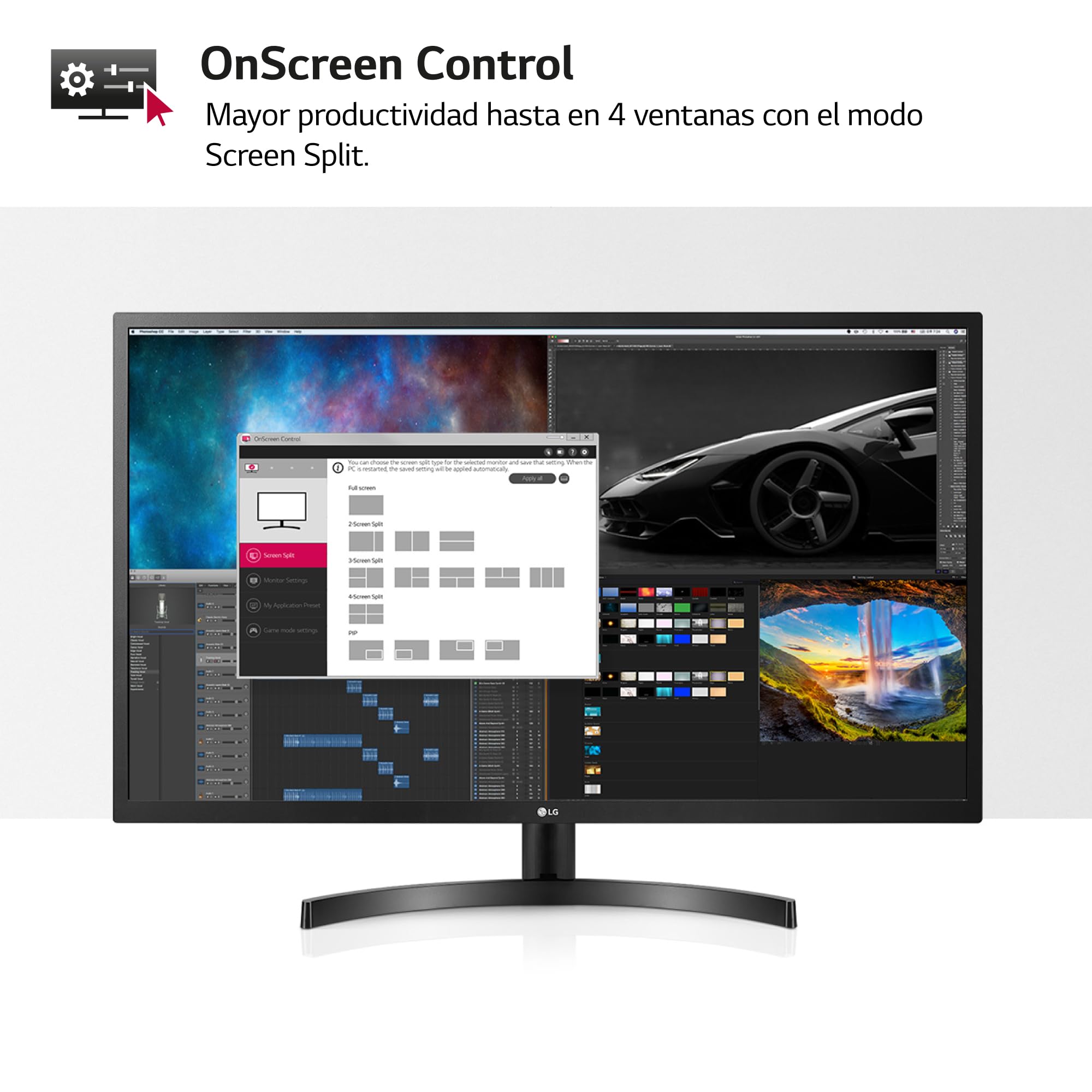 Monitor LG 32MN500M-B 31.5'/ Full HD/ Negro Monitor LG 32MN500M-B 31.5'/ Full HD/ Negro